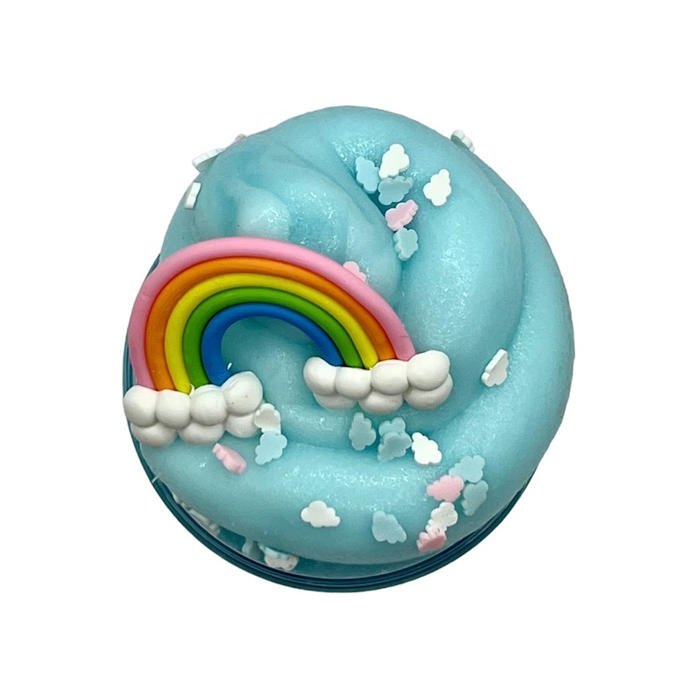 In the Clouds Cotton Candy Scented Blue Icee Slime Rainbow 6 oz - Picture 5 of 6